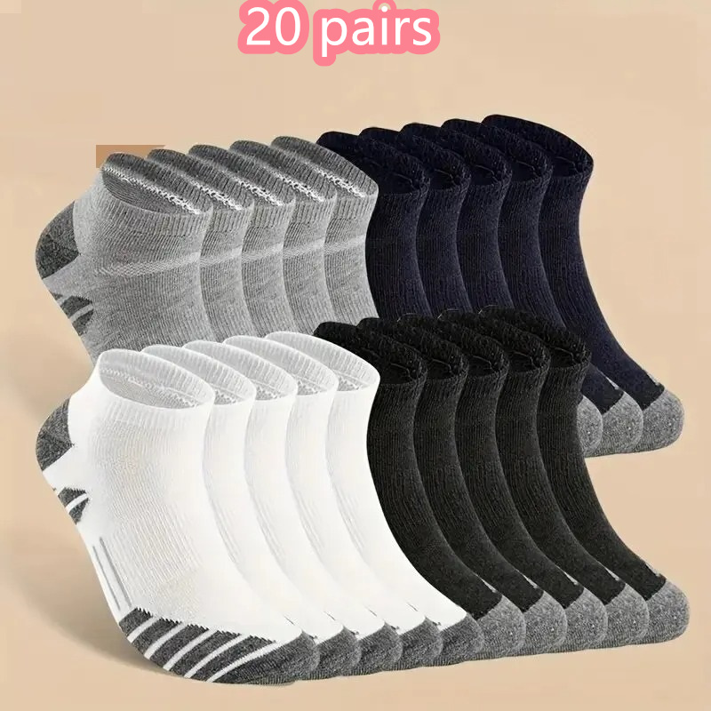 Athletic Sock Cushion - 1/10/20 Pairs Ankle Athletic Running Socks