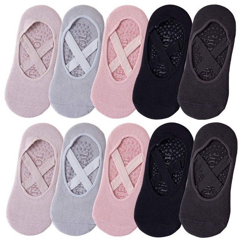 Grip Sock Yoga - 1/3 Pairs Yoga Socks Women Cotton