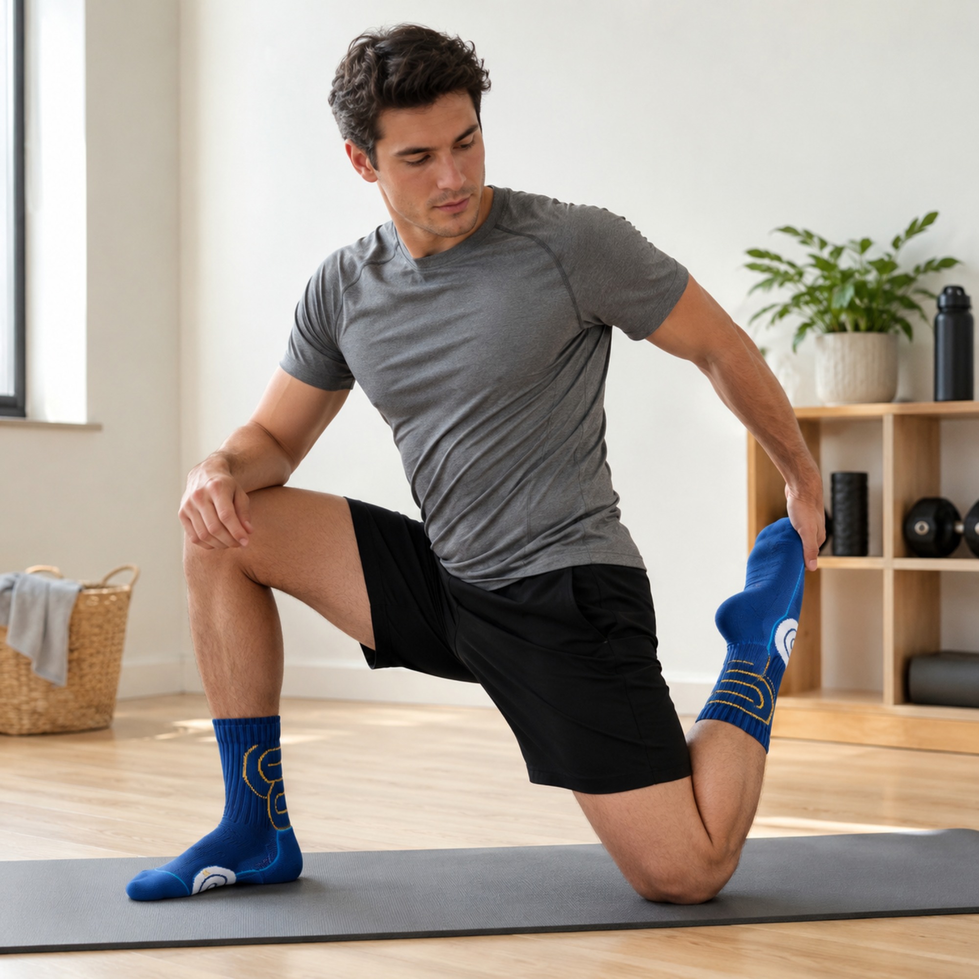 1/2 Pairs Men's Marathon Runni - Athletic Sock Cushion recension och pris