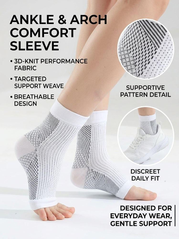 Solid White Calf Sleeves Elast - Compression Sleeve Calf recension och pris