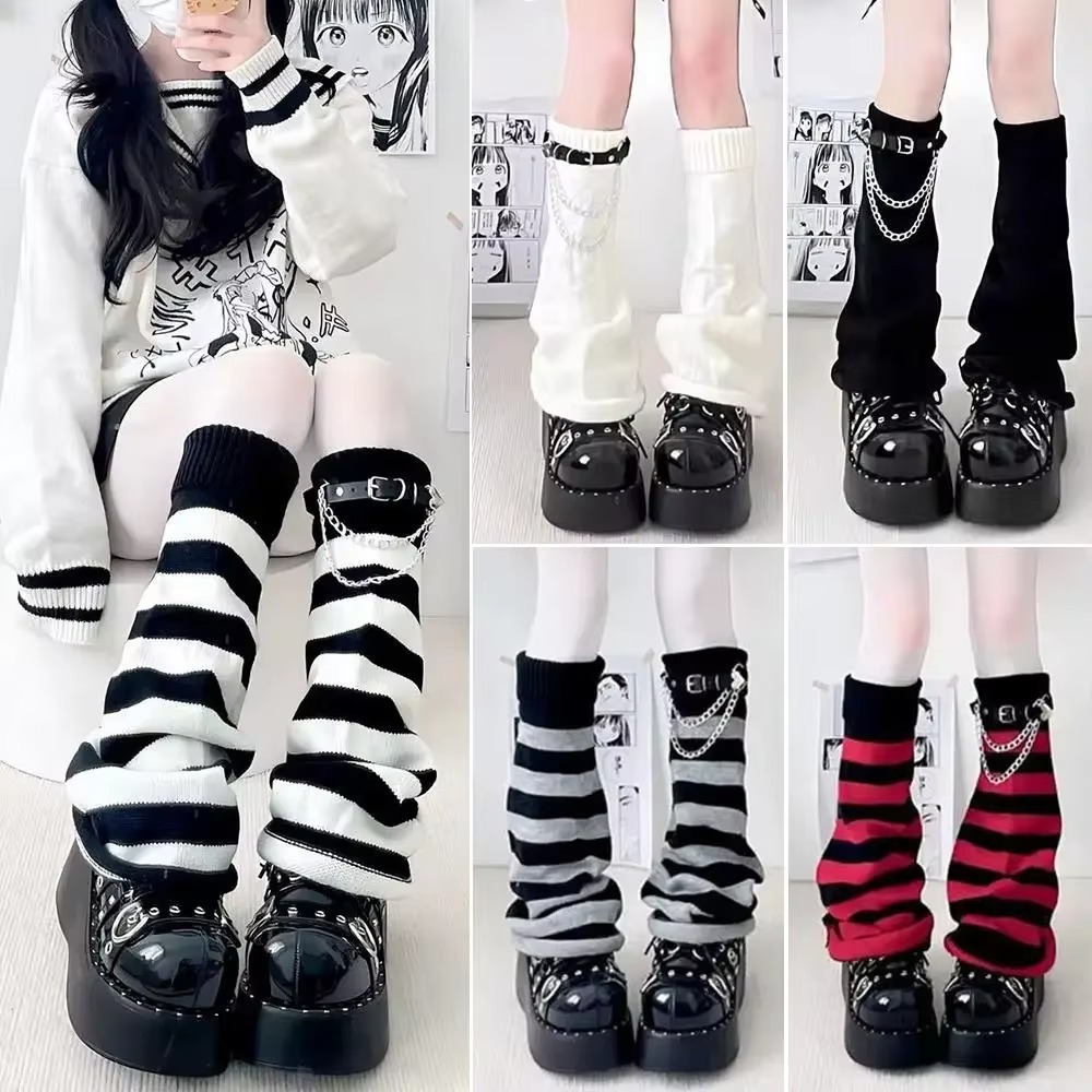 Gothic Harajuku Knit Leg Warme - Boot Sock Slouchy recension och pris