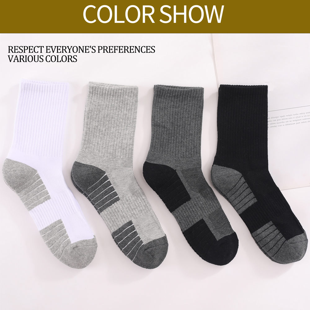 1/3/6 Pairs Thick Men Women Hi - Athletic Sock Cushion recension och pris