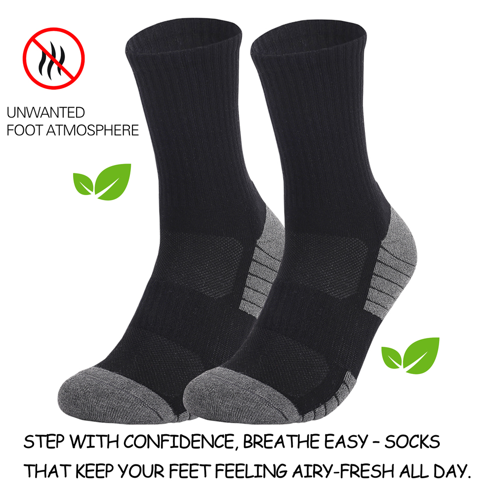 1/3/6 Pairs Thick Men Women Hi - Athletic Sock Cushion recension och pris